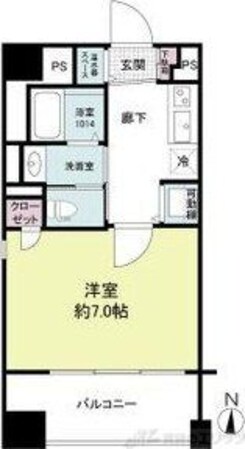 ISM中之島レジデンスの物件間取画像